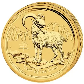 1/4 Unze Goldmünze Australien 2015 - Lunar Serie II ZIEGE