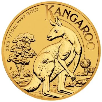 1/10 Unze Goldmünze Australien 2023 - Känguru