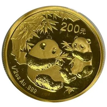 1/2 Unze Goldmünze China 2006 - Panda in Original Folie